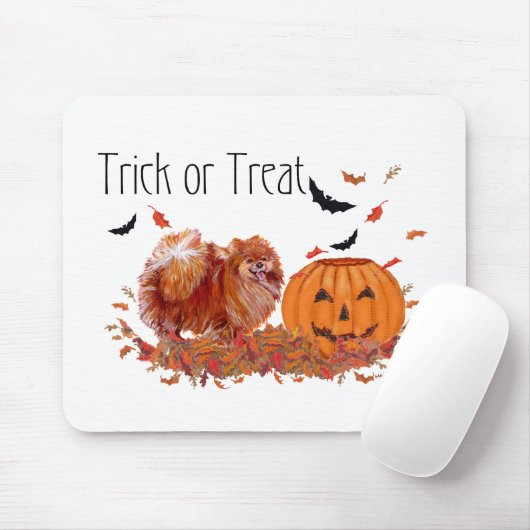 Halloween-Spitz Mousepad (Mit Mouse)