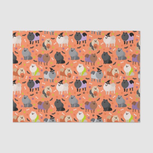 Halloween-Spitz Seidenpapier (Vorderseite)