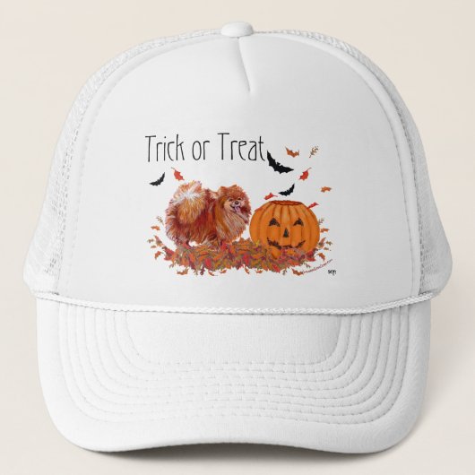 Halloween-Spitz Truckerkappe (Vorderseite)