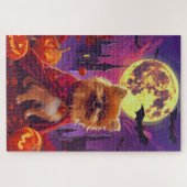 Halloween Spitz Vampire Pumpkins Beängstigend Puzzle (Horizontal)