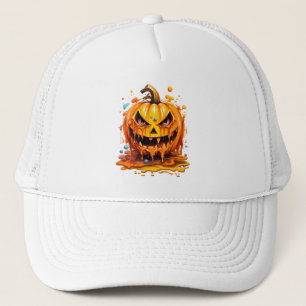 Halloween Splash-Kürbis Truckerkappe
