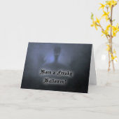 Halloween Spookfest Faltenkarte Karte (Gelbe Blume)