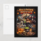 Halloween Spooks Postkarte (Vorne/Hinten)