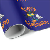 Halloween Spooks Wrapping Paper Geschenkpapier (Rolleneckpunkt)