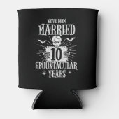 Halloween Spooktacular 10. Hochzeitstag Dosenkühler (Vorderseite)