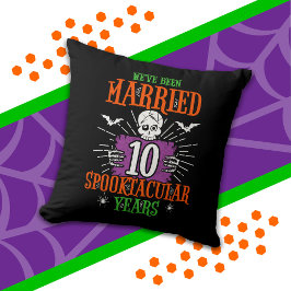 Halloween Spooktacular 10. Hochzeitstag Kissen