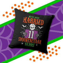 Halloween Spooktacular 11. Hochzeitstag Kissen