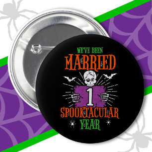 Halloween Spooktacular 1. Hochzeitstag Button