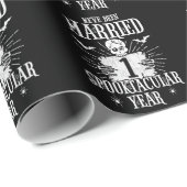 Halloween Spooktacular 1. Hochzeitstag Geschenkpapier (Rolleneckpunkt)