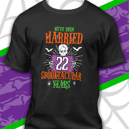 Halloween Spooktacular 22. Hochzeitstag T-Shirt