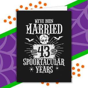 Halloween Spooktacular 43. Hochzeitstag Karte