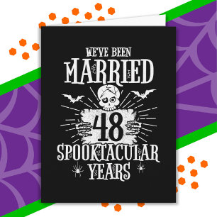 Halloween Spooktacular 48. Hochzeitstag Karte