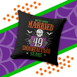 Halloween Spooktacular 49. Hochzeitstag Kissen