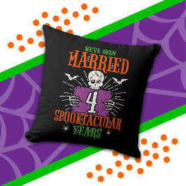 Halloween Spooktacular 4. Hochzeitstag Kissen