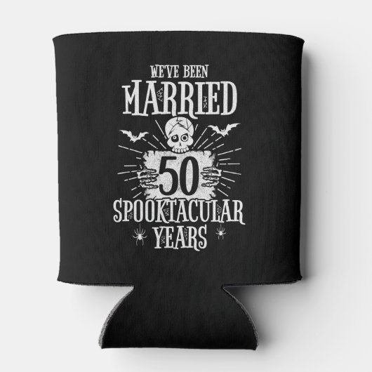 Halloween Spooktacular 50. Hochzeitstag Dosenkühler (Rückseite)