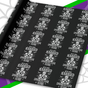Halloween Spooktacular 50. Hochzeitstag Geschenkpapier