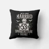 Halloween Spooktacular 53. Hochzeitstag Kissen (Rückseite)