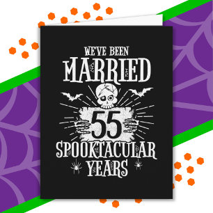 Halloween Spooktacular 55. Hochzeitstag Karte