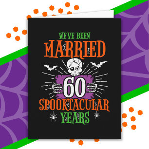 Halloween Spooktacular 60. Hochzeitstag Karte