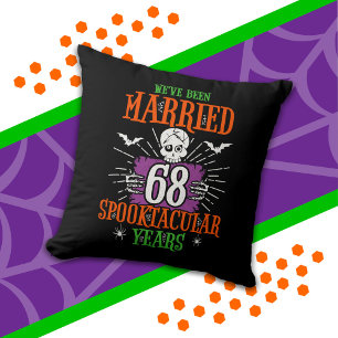 Halloween Spooktacular 68. Hochzeitstag Kissen