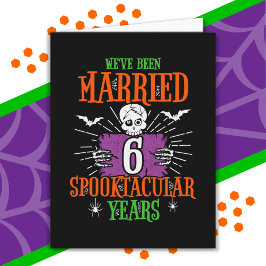 Halloween Spooktacular 6. Hochzeitstag Karte