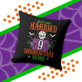 Halloween Spooktacular 9. Hochzeitstag Kissen