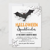 Halloween Spooktacular Bat Einladung (Vorderseite)
