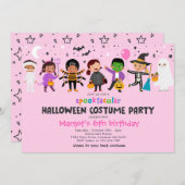 Halloween Spooktacular Costume Birthday Party Einladung (Vorne/Hinten)
