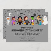 Halloween Spooktacular Costume Birthday Party Einladung (Vorne/Hinten)