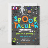 Halloween Spooktacular Einladung zum Geburtstag (Vorderseite)