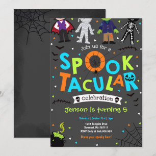 Halloween Spooktacular Einladung zum Geburtstag