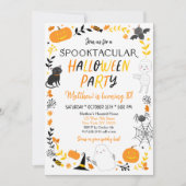 Halloween Spooktacular Geburtstag Einladung (Vorderseite)