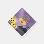 Halloween Spooktacular Geburtstagsparty Serviette (Ecke)
