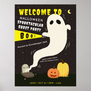 Halloween-Spooktacular-Geisterparty-Einladung Poster