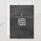 Halloween Spooktacular Ghost QR Code Social Media Einladung (Rückseite)