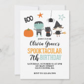 Halloween Spooktacular Kindergeburtstag Einladung (Vorderseite)