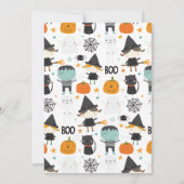 Halloween Spooktacular Kindergeburtstag Einladung (Rückseite)