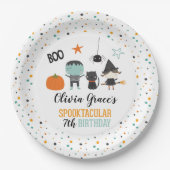 Halloween Spooktacular Kindergeburtstag Papierplat Pappteller (Vorderseite)