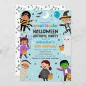Halloween Spooktacular Kostüm Geburtstagsparty Einladung (Vorne/Hinten)