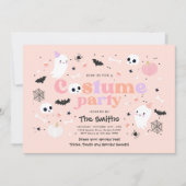 Halloween Spooktacular Kostüm Party Niedlich Ghost Einladung (Vorderseite)