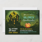 Halloween Spooktacular Party Creepy Spuk House Einladung (Vorderseite)