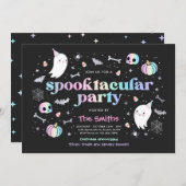 Halloween Spooktacular Party Niedlich Pastel Ghost Einladung (Vorne/Hinten)