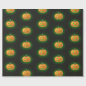 Halloween Spooktacular Pumpkin Lmile Pattern Geschenkpapier (Flach)