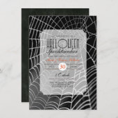 Halloween Spooktacular | Spider Web Party Einladun Einladung (Vorne/Hinten)