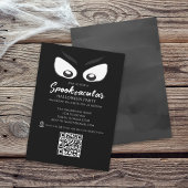 Halloween Spooktacular Spooky Ghost QR Karte