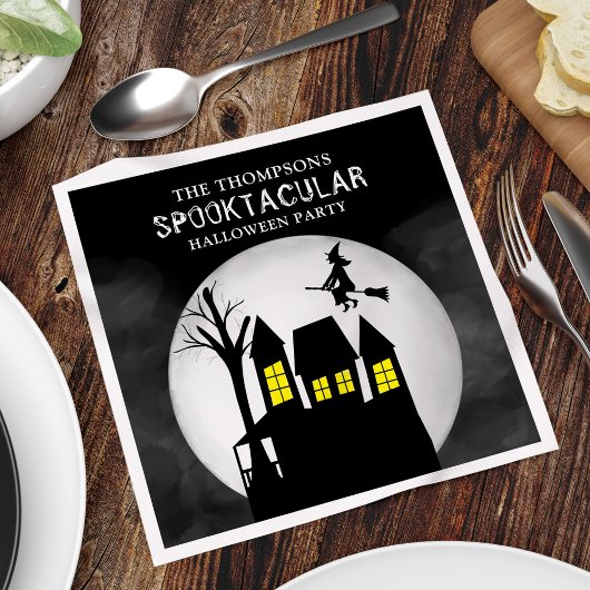 Halloween Spooktacular Spooky Spuk House Hexe Serviette