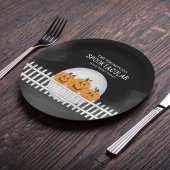 Halloween Spooktacular Whimsical Pumpkins Funny Pappteller