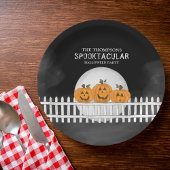Halloween Spooktacular Whimsical Pumpkins Funny Pappteller