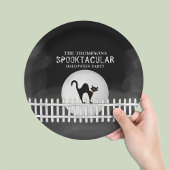 Halloween Spookular Black Cat Spooktacular Party Pappteller