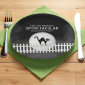 Halloween Spookular Black Cat Spooktacular Party Pappteller